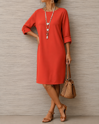 Sabine | Flowy Midi Dress with a Tummy-Flattering Fit