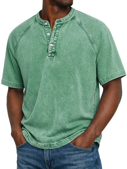 Vintage Button-Down Shirt for Men