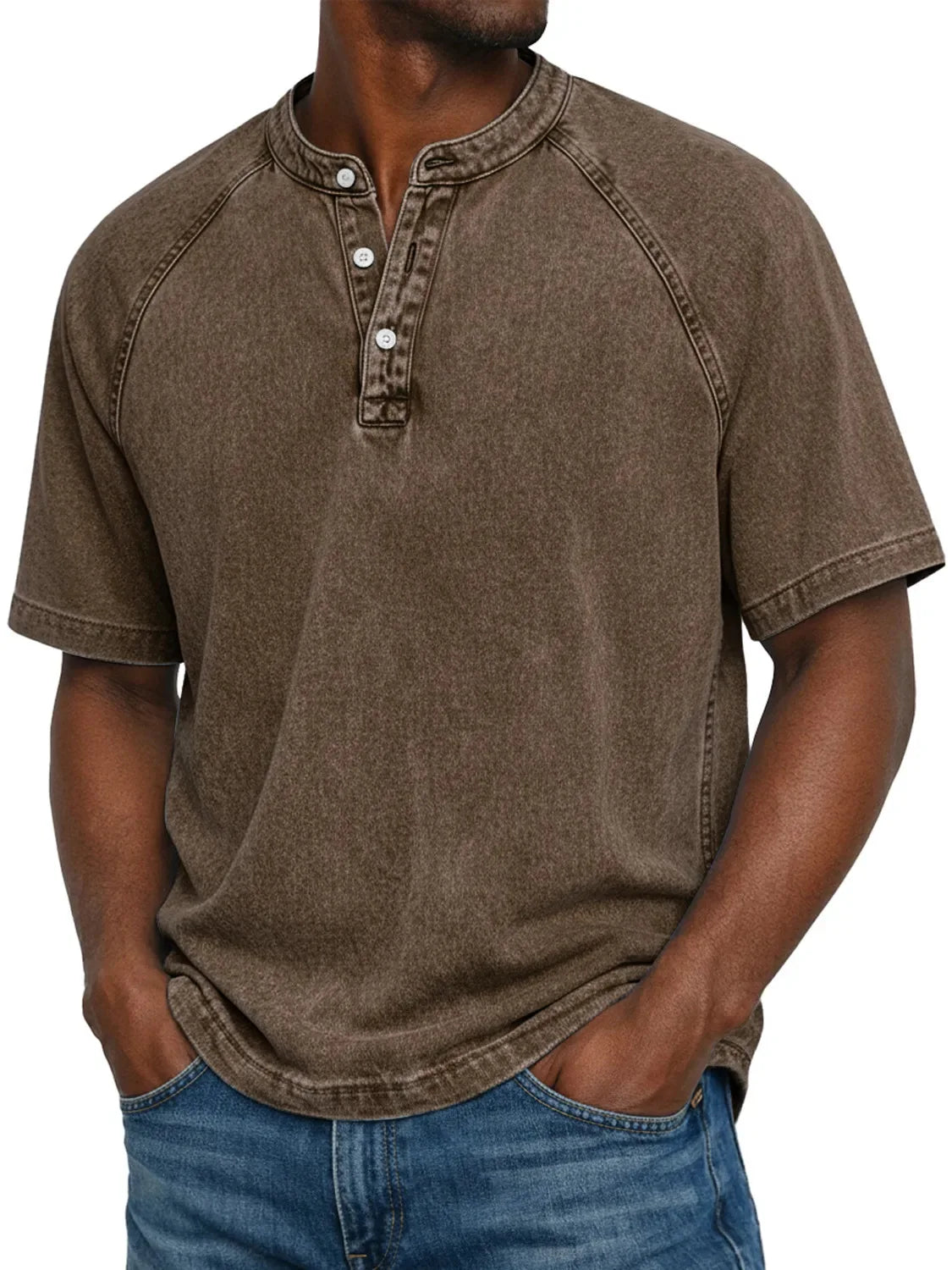 Vintage Button-Down Shirt for Men
