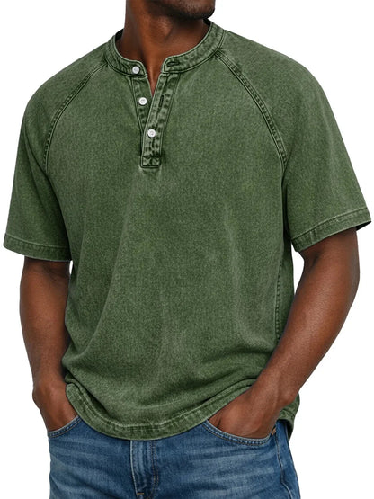 Vintage Button-Down Shirt for Men