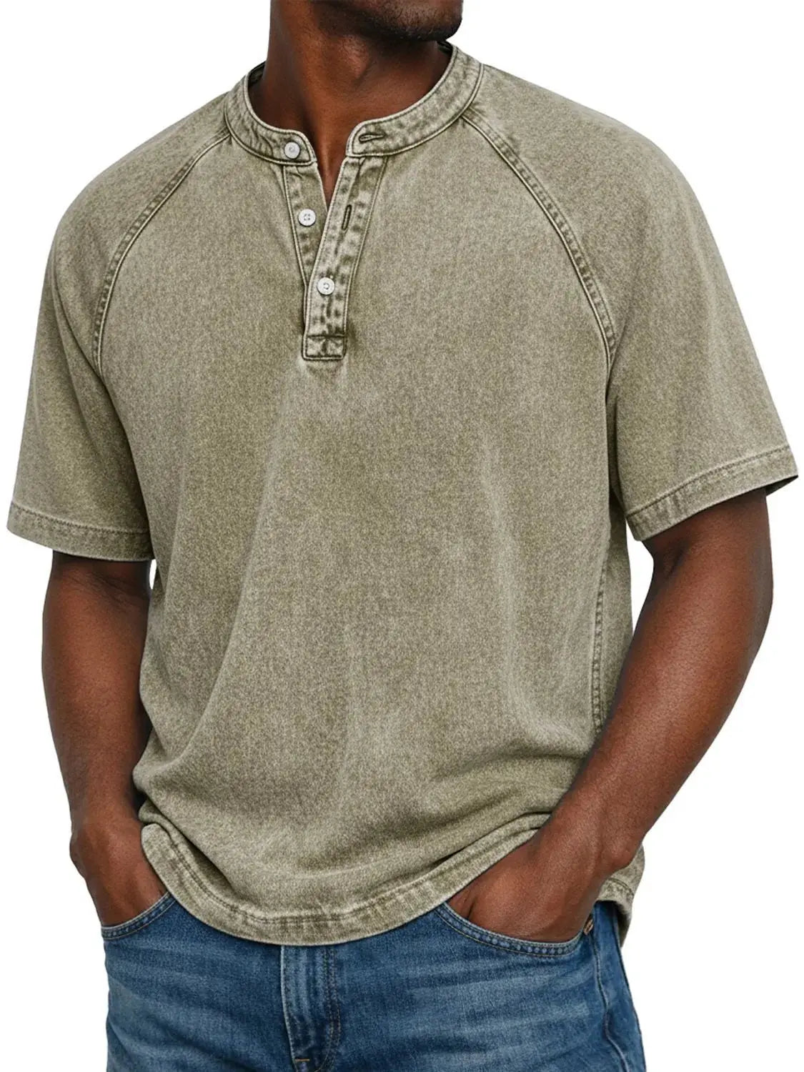 Vintage Button-Down Shirt for Men