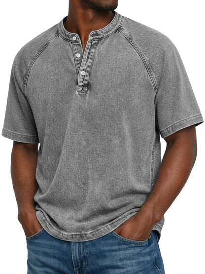 Vintage Button-Down Shirt for Men