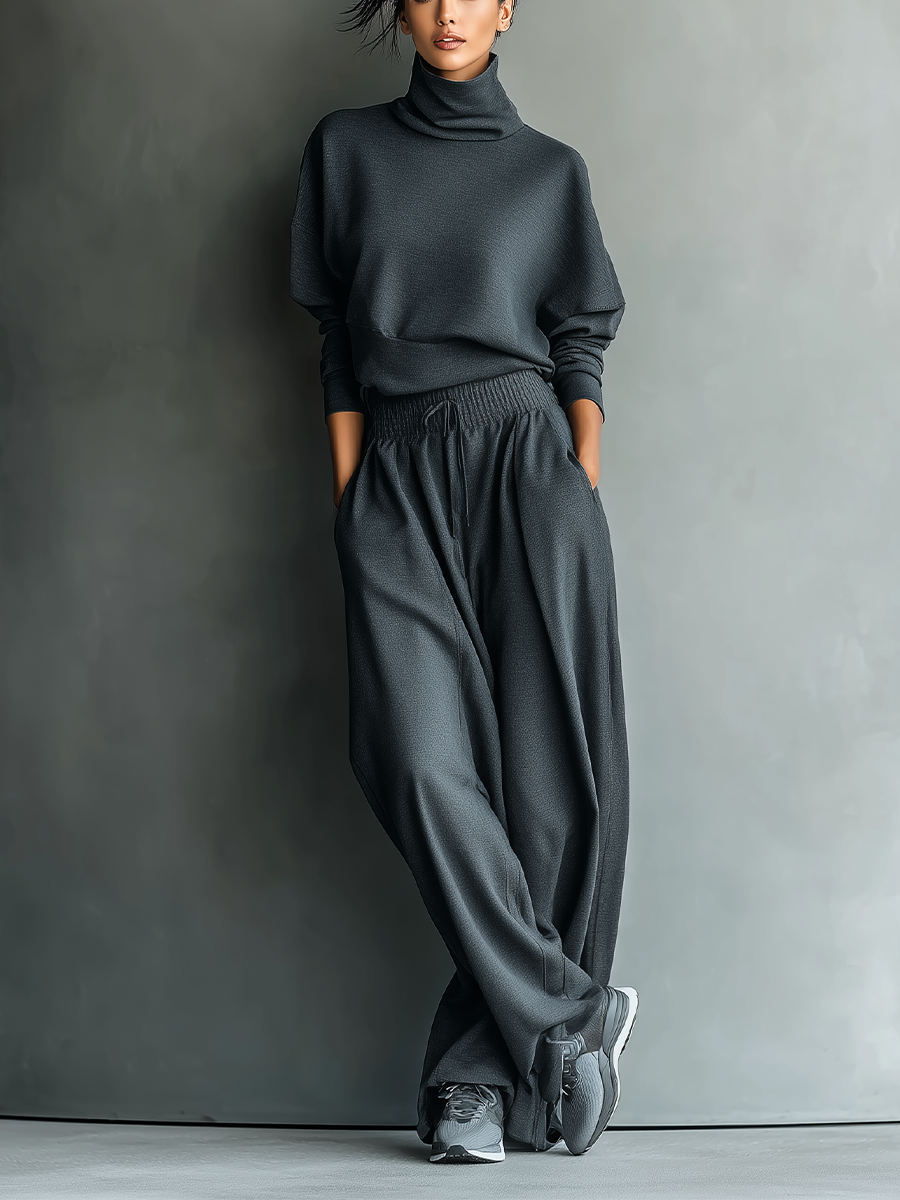 Wide-Leg Knit Co-ord Set