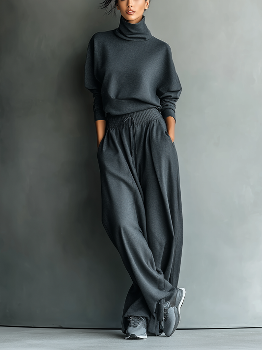 Wide-Leg Knit Co-ord Set