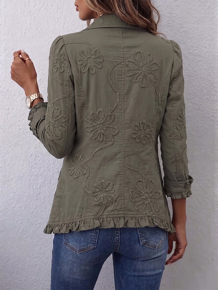 Coastvale | Embroidered Ruffle Jacket