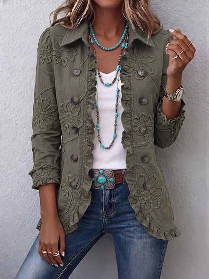 Coastvale | Embroidered Ruffle Jacket